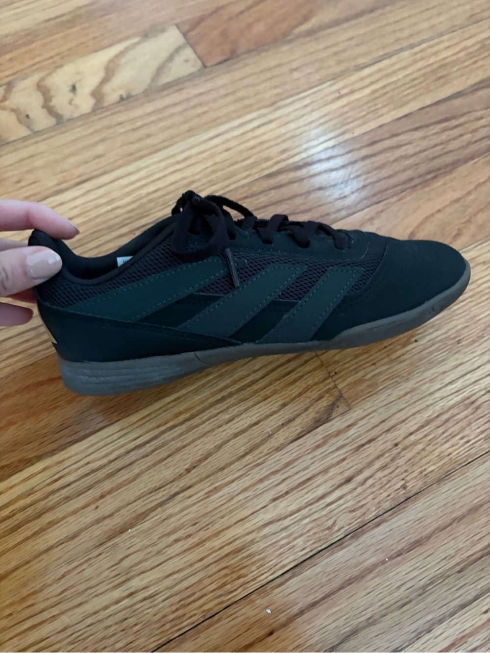 Adidas Predator Club Sala J Kids Indoor Soccer Shoes Black, Size 3